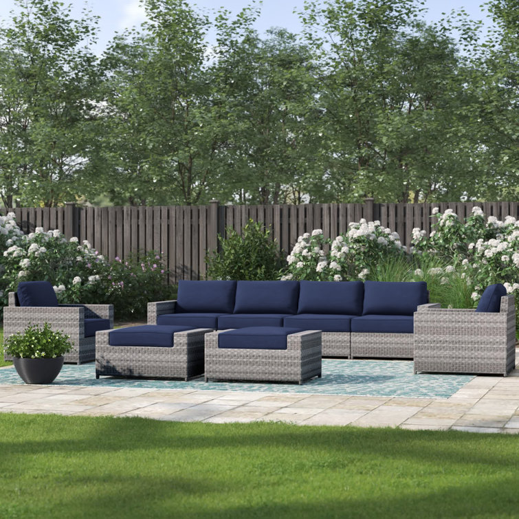 Kordell patio 2024 sectional with cushions